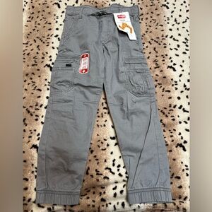 New Wrangler Cargo Gamer Pants Sz 7 Gray